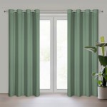 Zasłona Gotowa Gładka Przelotki 140x250 Rita Ciemna Mięta