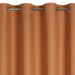 Zasłona Gotowa Gładka Przelotki 140x250 Rita Ruda