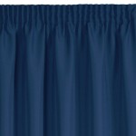 Zasłona Gotowa Gładka Taśma 140x270 Rita Ciemny Niebieski