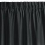 Zasłona Gotowa Gładka Taśma 140x270 Rita Czarna