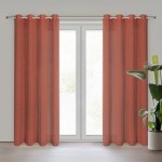 Zasłona Gotowa Przelotki Angelica 140x250 Cegła