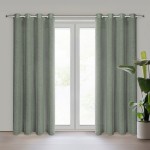 Zasłona Gotowa Przelotki Angelica 140x250 Ciemna Zieleń