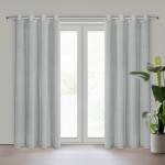 Zasłona Gotowa Przelotki Angelica 140x250 Srebrna