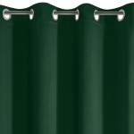 Zasłona Gotowa Zaciemniająca Przelotki 135x250 Logan Ciemna Zieleń