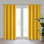 Zasłona Gotowa Zaciemniająca Przelotki 135x250 Logan Musztardowa