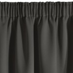 Zasłona Gotowa Zaciemniająca Taśma 135x270 Logan Grafitowa