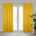 Zasłona Gotowa Zaciemniająca Taśma 135x270 Logan Musztardowa