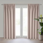 Zasłona Gotowa Zaciemniająca Taśma 135x270 Logan Puder