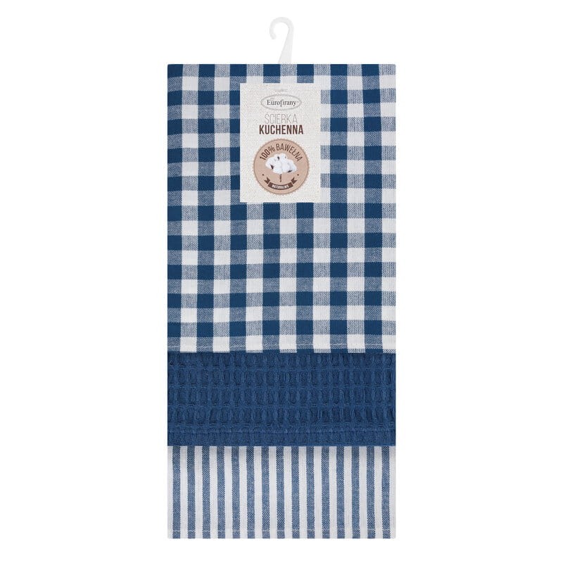 Komplet 3szt Ściereczek Kuchennych 50x70 Lucy Niebieski
