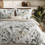 Pościel Satyna Bawełniana Spring 160x200 Kwiaty Szare 49