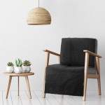Narzuta na Fotel Koc Bukla 70x160 Czarny