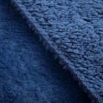 Narzuta Dwustronna Futerko Tkanina Barankowa Nina 170x210 Granatowa