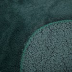 Narzuta na Łóżko Dwustronna Nina 220x240 Futerko Ciemna Zieleń