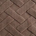 Koc 150x200 Tłoczony Jednobarwny Ciemny Beż Caro