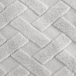 Koc 200x220 Tłoczony Jednobarwny Srebrny Caro
