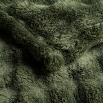 Koc 200x220 Miękki Efekt 3D Nela Oliwkowy