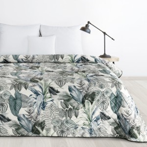 Narzuta Welwetowa Pikowana 170x210 Davos Zielona