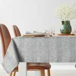 Obrus Srebrny 140x180 Żakardowy Alina