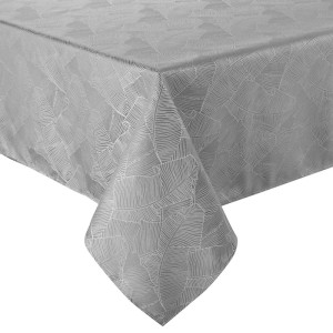 Obrus Srebrny 140x180 Żakardowy Wzór Isla