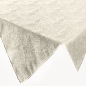 Obrus Kremowy 140x180 Żakardowy Wzór Isla