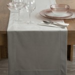 Obrus Srebrny 140x180 Welwetowy Melinda