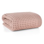 Ręcznik Kąpielowy 70x140 Bawełniany Gofrowa Struktura Róż Melo