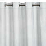 Zasłona 140x250 na Przelotkach Gina Biała Nadruk Eurofirany