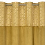 Zasłona 140x250 na Przelotkach Elen Miodowa Welwet Eurofirany