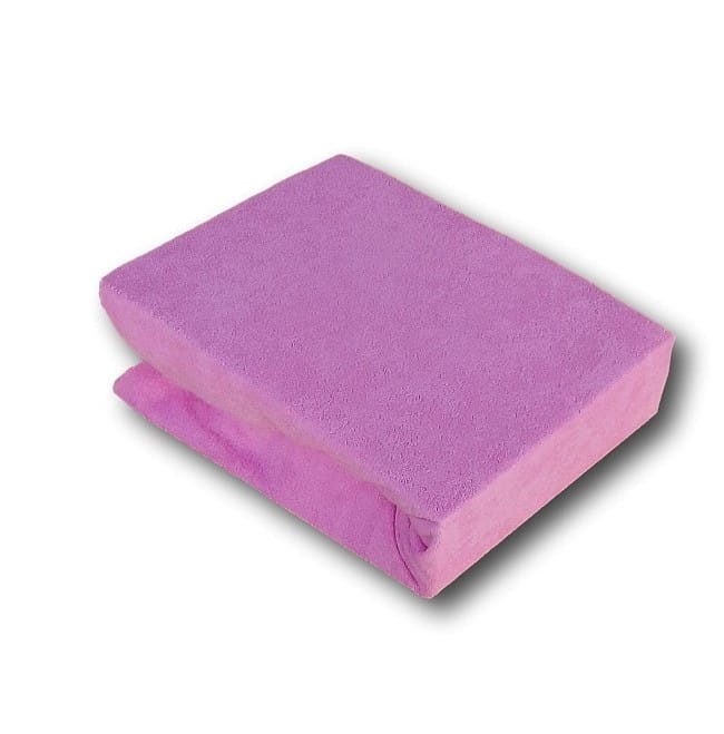 Prześcieradło Frotte z Gumką 100x200 Ciemny Róż 20