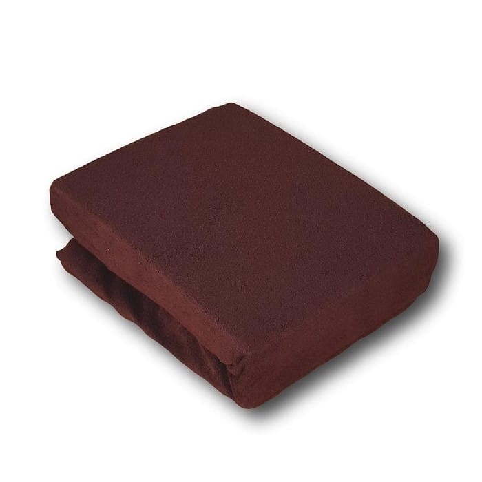 Prześcieradło Frotte z Gumką 180x200 Ciemny Brąz 42