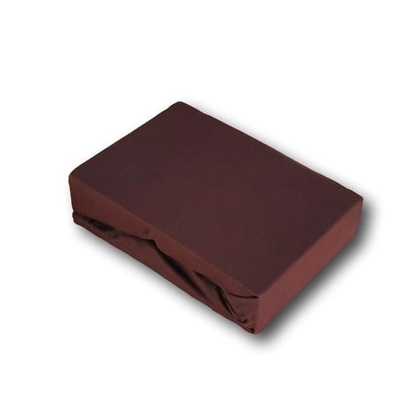 Prześcieradło Jersey z Gumką 140x200 Ciemny Brąz 42