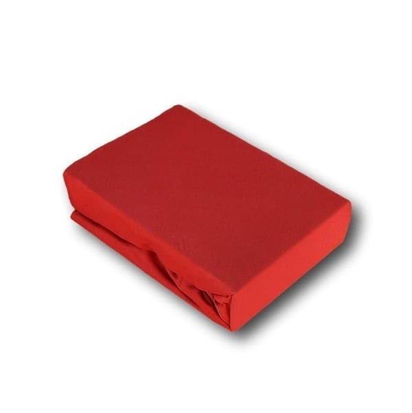 Prześcieradło Jersey z Gumką 140x200 Czerwone 24